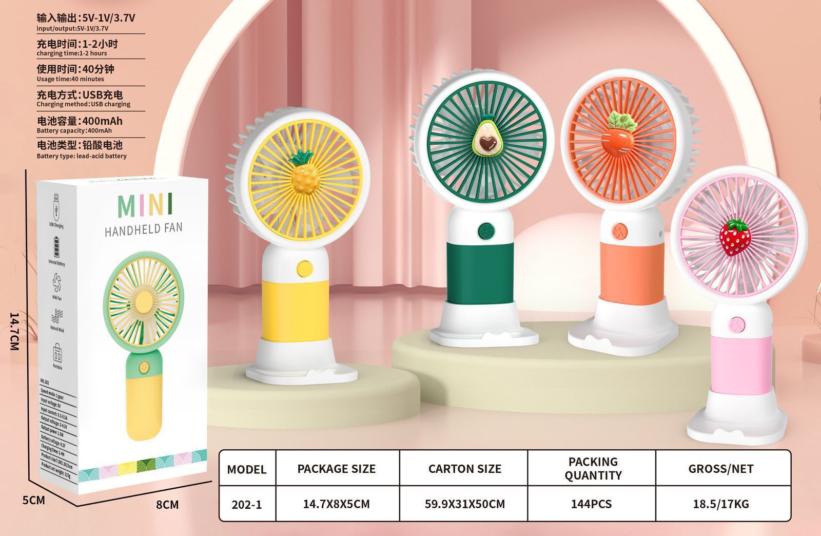 Portable Electronics Fan
